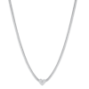Collana Donna Luca Barra In Acciaio Snake Con Cuore E Cristalli Bianchi 1 - Verre Gioielli Collana Donna Luca Barra In Acciaio Snake Con Cuore E Cristalli Bianchi