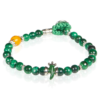 Bracciale Uomo Gerba Horn Con Occhio Di Tigre Verde E Argento 925 Con Cornetto 2 - Verre Gioielli Bracciale Uomo Gerba Horn Con Occhio Di Tigre Verde E Argento 925 Con Cornetto