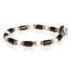 Bracciale Uomo Gerba Fashionable Con Onice Nera E Murrina E Argento 925