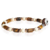 Bracciale Uomo Gerba Fashionable Con Occhio Di Tigre E Murrina E Argento 925 1 - Verre Gioielli Bracciale Uomo Gerba Fashionable Con Occhio Di Tigre E Murrina E Argento 925
