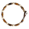 Bracciale Uomo Gerba Fashionable Con Occhio Di Tigre E Murrina E Argento 925 1 Verre Gioielli - l'istituzione del gioiello