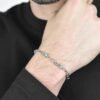 Bracciale Uomo Luca Barra In Acciaio Con Ip Gold E Pietre Azzure E Ematite 5 - Verre Gioielli Bracciale Uomo Luca Barra In Acciaio Con Ip Gold E Pietre Azzure E Ematite 1 Verre Gioielli - l'istituzione del gioiello