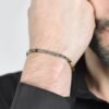 Bracciale Uomo Luca Barra In Acciaio Con Sfere In Occhio Di Tigre 5 - Verre Gioielli Bracciale Uomo Luca Barra In Acciaio Con Sfere In Occhio Di Tigre 1 Verre Gioielli - l'istituzione del gioiello