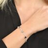 Bracciale Donna Luca Barra In Acciaio Con Perle Bianchi E Cuori 1 Verre Gioielli - l'istituzione del gioiello