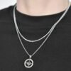 Collana Uomo Luca Barra In Acciaio Con Rosa Dei Venti Doppio Filo 5 - Verre Gioielli Collana Uomo Luca Barra In Acciaio Con Rosa Dei Venti Doppio Filo 1 Verre Gioielli - l'istituzione del gioiello