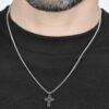 Collana Uomo Luca Barra In Acciaio Con Croce E Cristalli Neri 6 - Verre Gioielli Collana Uomo Luca Barra In Acciaio Con Croce E Cristalli Neri 2 Verre Gioielli - l'istituzione del gioiello
