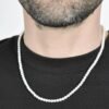 Collana Uomo Luca Barra Con Perle Bianche 5 - Verre Gioielli Collana Uomo Luca Barra Con Perle Bianche 1 Verre Gioielli - l'istituzione del gioiello