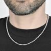 Collana Uomo Luca Barra Con Perle Grigie 5 - Verre Gioielli Collana Uomo Luca Barra Con Perle Grigie 1 Verre Gioielli - l'istituzione del gioiello