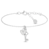 Bracciale Donna Stroili In Argento 925 A Chiave E Cuore Con Cubic Zirconia Bianchi