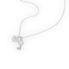 Collana Donna Stroili In Argento 925 Con Chiave E Cuori Con Cubic Zirconia Bianchi 1 Verre Gioielli - l'istituzione del gioiello