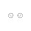 Orecchini Donna Stroili In Argento 925 A Cerchio E Cubic Zirconia Bianchi