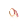 Orecchini Donna Stroili A Cerchio In Argento 925 Rosato E Cubic Zirconia Viola 1 Verre Gioielli - l'istituzione del gioiello