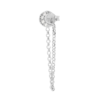 Mono Orecchino Donna Stroili In Argento 925 Con Luna E Cubic Zirconia Bianchi
