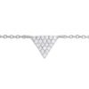 Bracciale Donna Stroili In Argento 925 Con Triangolo E Cubic Zirconia Bianchi 1 Verre Gioielli - l'istituzione del gioiello