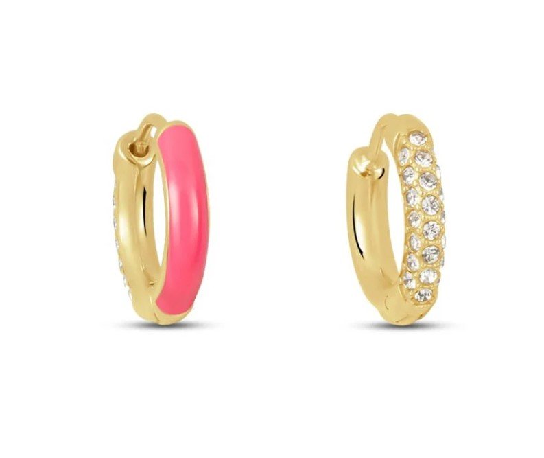 Orecchini In Argento Cuore Rosa - Gioielleria Banchetti