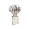 Scultura Portafortuna Pigna Rituali Domestici In Resina Bianca E Dorata 1 Verre Gioielli - l'istituzione del gioiello