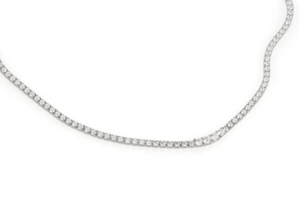 Collana con barra graduata incisa in argento sterling - Personalized