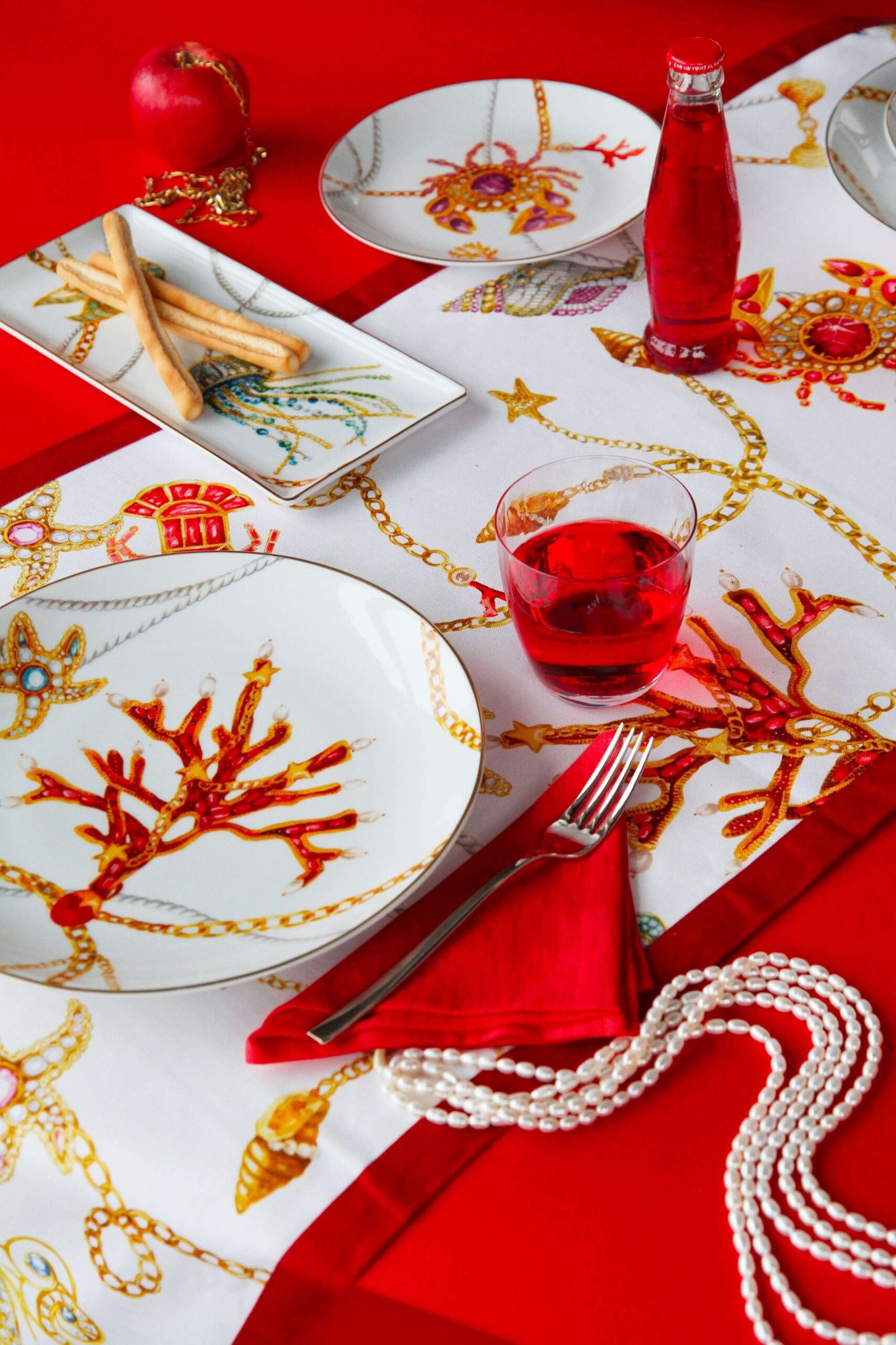 Vassoio Tondo In Melamina Cosmopolitan Baci Milano