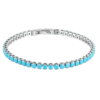 Bracciale Uomo Tennis Brosway In Acciaio Con Cubic Zirconia Turchese