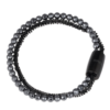 Bracciale Donna Breil In Acciaio Lucido E Ip Nero E Ematite Nera Magnetica System