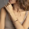 Bracciale Donna Breil Con Sfere In Acciaio Lucido E Ip Rosato Magnetica System 1 Verre Gioielli - l'istituzione del gioiello