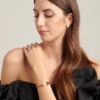 Bracciale Donna Brosway Con Sfere In Acciaio Dorato E Perla Di Conchiglia Perfect 2 Verre Gioielli - l'istituzione del gioiello