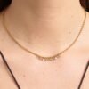Collana Donna Brosway In Acciaio Dorato E Cristalli Bianchi 1 Verre Gioielli - l'istituzione del gioiello