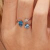 Anello Donna Brosway In Argento 925 Con Cubic Zirconia Blue Fancy 1 Verre Gioielli - l'istituzione del gioiello