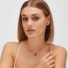 Charm Brosway In Argento 925 Con Cubic Zirconia Neri Quadrati Fancy 2 Verre Gioielli - l'istituzione del gioiello