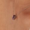 Charm Brosway In Argento 925 Con Cubic Zirconia Viola Quadrati Fancy 1 Verre Gioielli - l'istituzione del gioiello