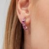 Mono Orecchino Donna Brosway A Cerchio In Argento 925 Con Cubic Zirconia Rosa Baguette Fancy 5 - Verre Gioielli Mono Orecchino Donna Brosway A Cerchio In Argento 925 Con Cubic Zirconia Rosa Baguette Fancy 1 Verre Gioielli - l'istituzione del gioiello
