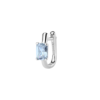 Mono Orecchino Brosway In Argento 925 Con Cubic Zirconia Turchese Quadrato Fancy