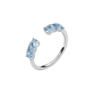 Anello Brosway Donna Regolabile In Argento 925 Con Cubic Zirconia Turchesi Fancy 1 - Verre Gioielli Anello Brosway Donna Regolabile In Argento 925 Con Cubic Zirconia Turchesi Fancy