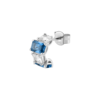 Mono Orecchino Brosway A Cerchio In Argento 925 Con Cubic Zirconia Blue E Bianchi Baguette Fancy 1 - Verre Gioielli Mono Orecchino Brosway A Cerchio In Argento 925 Con Cubic Zirconia Blue E Bianchi Baguette Fancy