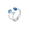 Anello Donna Brosway In Argento 925 Con Cubic Zirconia Blue Fancy 1 - Verre Gioielli Anello Donna Brosway In Argento 925 Con Cubic Zirconia Blue Fancy