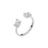 Anello Donna Regolabile Brosway In Argento 925 Con Cubic Zirconia Bianchi Baguette Fancy 2 - Verre Gioielli Anello Donna Regolabile Brosway In Argento 925 Con Cubic Zirconia Bianchi Baguette Fancy