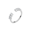Anello Donna Regolabile Brosway In Argento 925 Con Cubic Zirconia Bianchi Ovali Fancy
