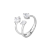 Anello Donna Regolabile Brosway In Argento 925 Con Cubic Zirconia Bianchi Fancy