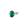 Mono Orecchino Donna Brosway In Argento 925 Con Cubic Zirconia Verde Ovale Fancy