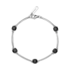 Bracciale Donna Semi Rigido Brosway In Argento 925 Con Cubic Zirconia Neri Quadrati Fancy 4 - Verre Gioielli Bracciale Donna Semi Rigido Brosway In Argento 925 Con Cubic Zirconia Neri Quadrati Fancy