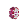 Charm Brosway In Argento 925 Con Cubic Zirconia Rosso Rubino Ovali Fancy