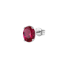 Mono Orecchino Donna Brosway In Argento 925 Con Cubic Zirconia Rosso Ovale Fancy
