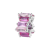 Charm Brosway In Argento 925 Con Cubic Zirconia Rosa Baguette Fancy 1 - Verre Gioielli Charm Brosway In Argento 925 Con Cubic Zirconia Rosa Baguette Fancy