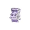 Charm Brosway In Argento 925 Con Cubic Zirconia Viola Baguette Fancy