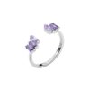 Anello Brosway Donna Regolabile In Argento 925 Con Cubic Zirconia Viola Baguette Fancy 1 - Verre Gioielli Anello Brosway Donna Regolabile In Argento 925 Con Cubic Zirconia Viola Baguette Fancy