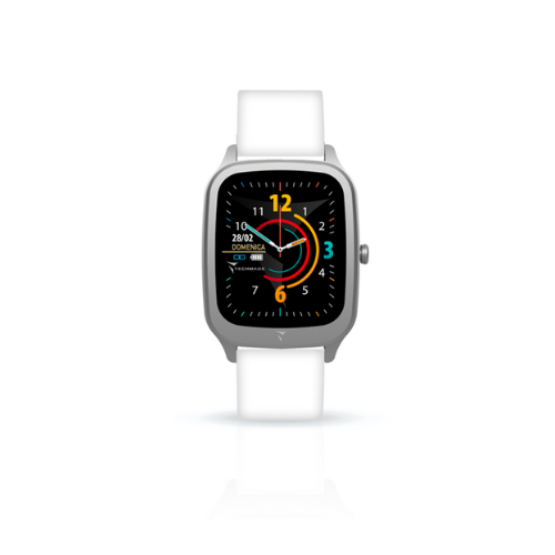 Techmade Smart Watch Unisex Vision Bianco E Silver
