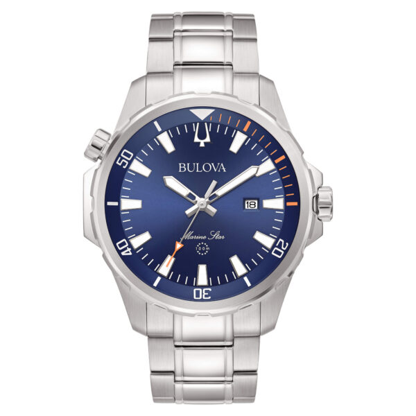 Orologio Uomo Bulova Cronografo Al Quarzo Marine Star In Acciaio