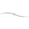 Bracciale Bambina Nanan Con Sfere In Argento 925 Con Orsetto Smaltato E Nodini Rosa 2 - Verre Gioielli Bracciale Bambina Nanan Con Sfere In Argento 925 Con Orsetto Smaltato E Nodini Rosa
