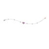 Bracciale Bambina Nanan In Argento 925 Con Cuore E Smalto Rosa 2 - Verre Gioielli Bracciale Bambina Nanan In Argento 925 Con Cuore E Smalto Rosa