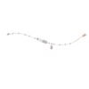 Bracciale Bambina Nanan In Argento 925 Con Targa E Orsetto Rosa 1 Verre Gioielli - l'istituzione del gioiello